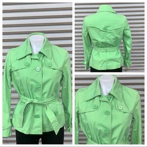 Talbots size 6 belted button up jacket